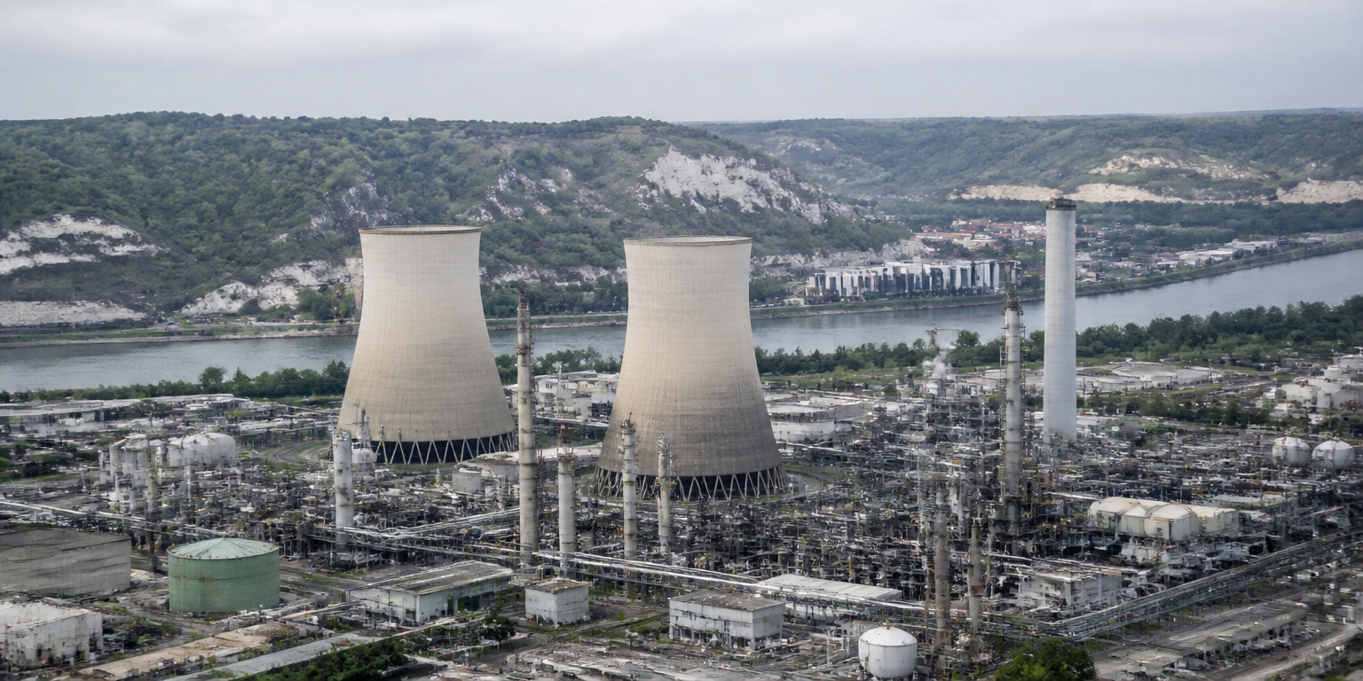 Site industriel en vallée du Rhône, région Auvergne-Rhône-Alpes, éligible aux primes CEE