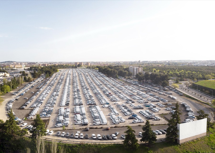Parking privé d'entreprise avec flotte de véhicules, type C éligible CEE